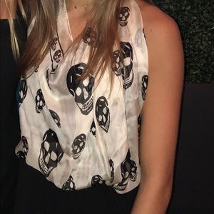 ALEXANDER MCQUEEN TOP/SCARF INTERCHANGEABLE